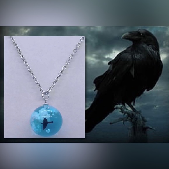Jewelry - $3 Raven ball necklace new $3 if bundled